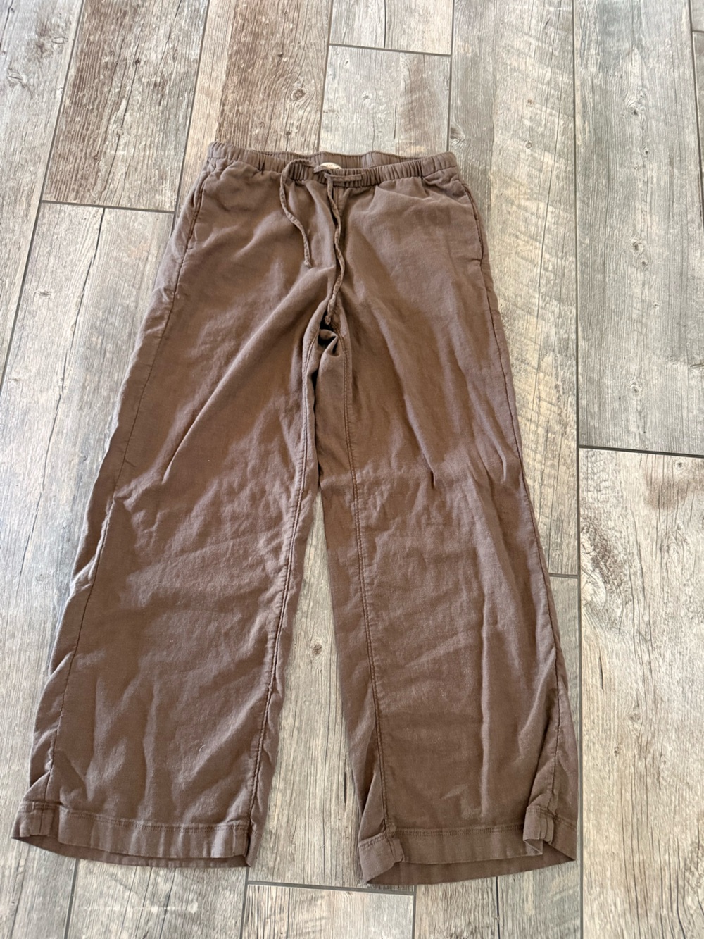 American Eagle Outfitters Brown Drawstring Chinos